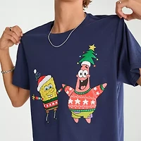 AEROPOSTALE Mens Crew Neck Short Sleeve Spongebob Graphic T-Shirt