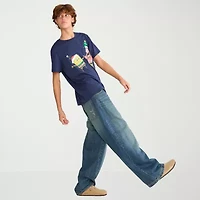 AEROPOSTALE Mens Crew Neck Short Sleeve Spongebob Graphic T-Shirt