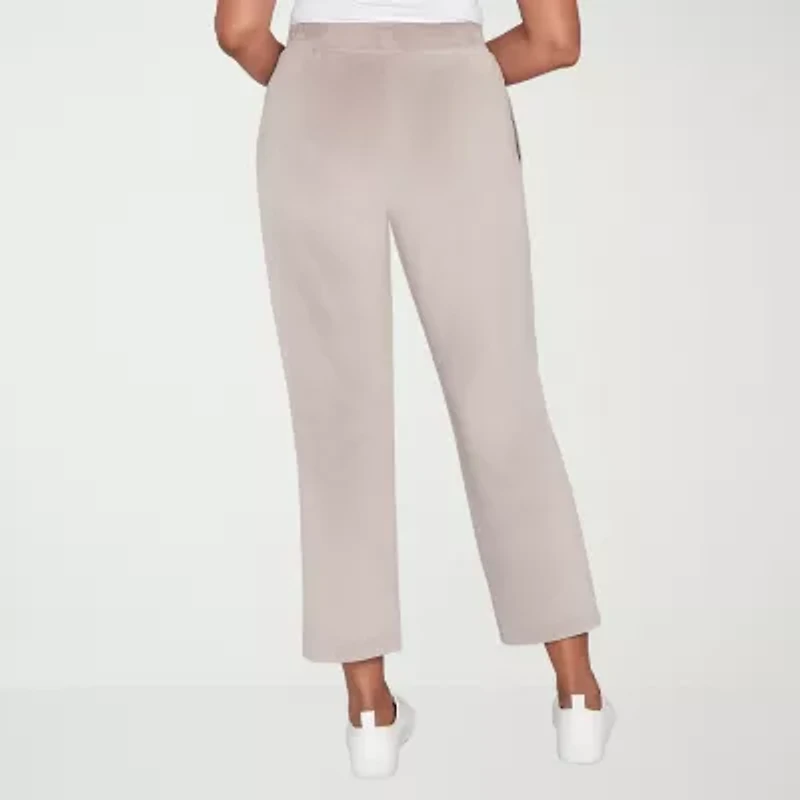 Alfred Dunner Calm Luxe Womens Straight Lounge Pant