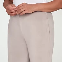 Alfred Dunner Calm Luxe Womens Straight Lounge Pant