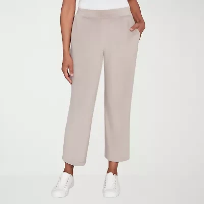 Alfred Dunner Calm Luxe Womens Straight Lounge Pant
