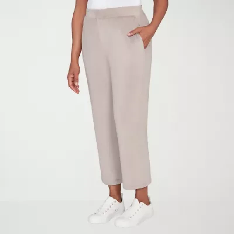 Alfred Dunner Calm Luxe Womens Straight Lounge Pant
