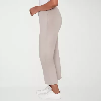Alfred Dunner Calm Luxe Womens Straight Lounge Pant