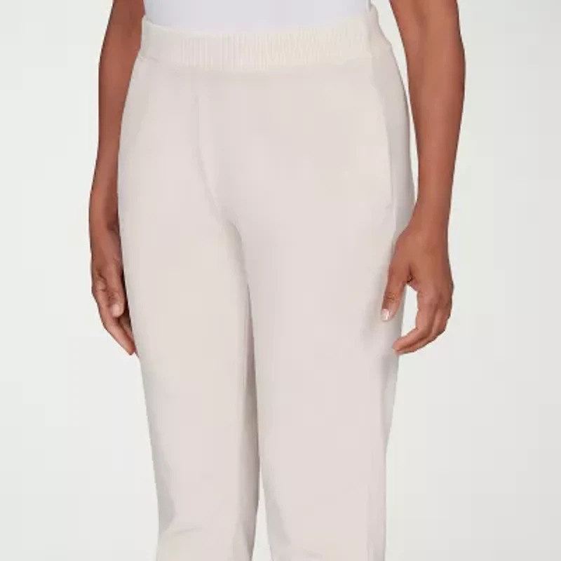 Alfred Dunner Calm Luxe Womens Cuffed Knit Jogger Pant