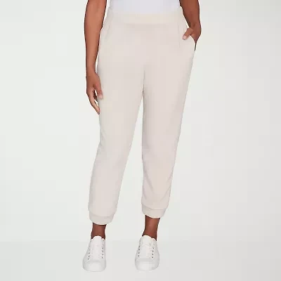 Alfred Dunner Calm Luxe Womens Cuffed Knit Jogger Pant
