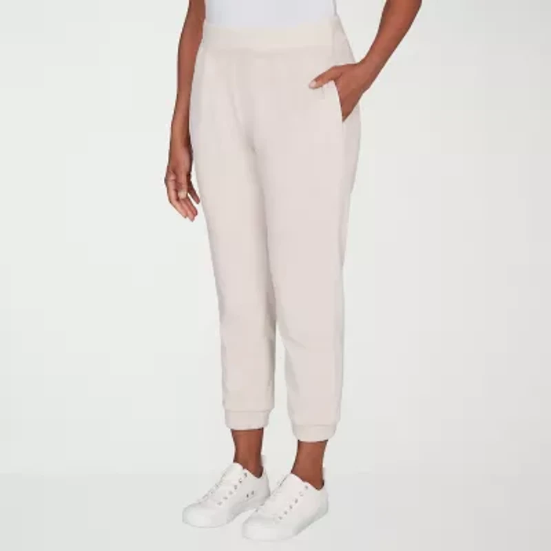 Alfred Dunner Calm Luxe Womens Cuffed Knit Jogger Pant