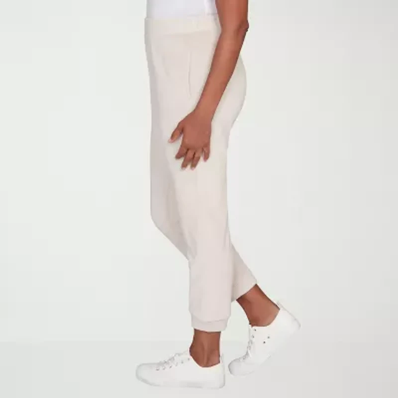 Alfred Dunner Calm Luxe Womens Cuffed Knit Jogger Pant