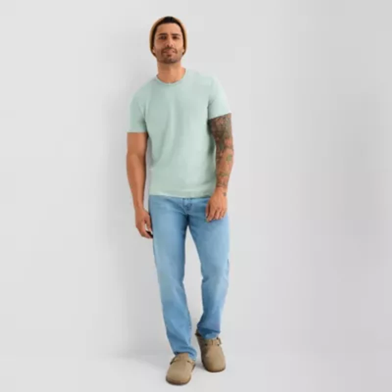 mutual weave Mens Crew Neck Short Sleeve T-Shirt