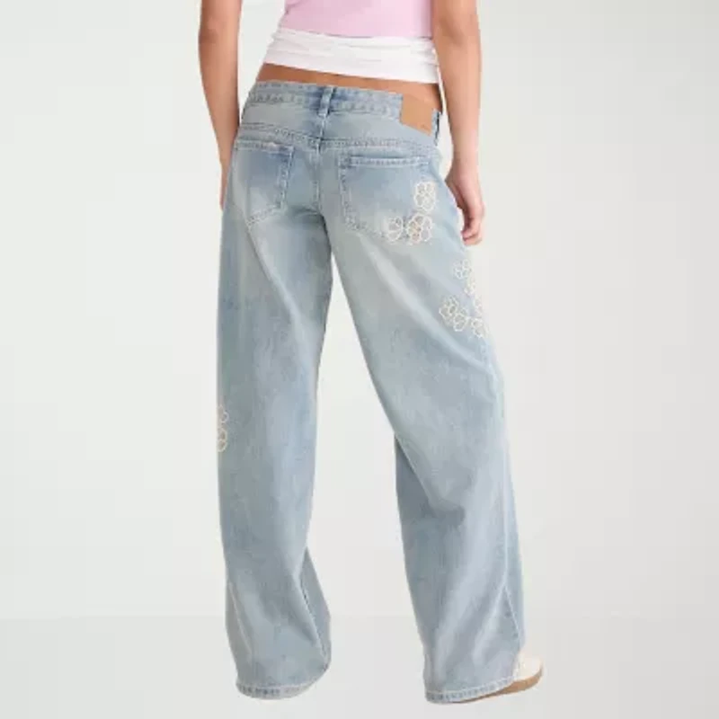 AEROPOSTALE Womens Juniors Low Rise Baggy Fit Jean