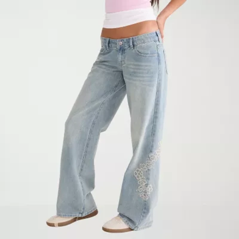 AEROPOSTALE Womens Juniors Low Rise Baggy Fit Jean