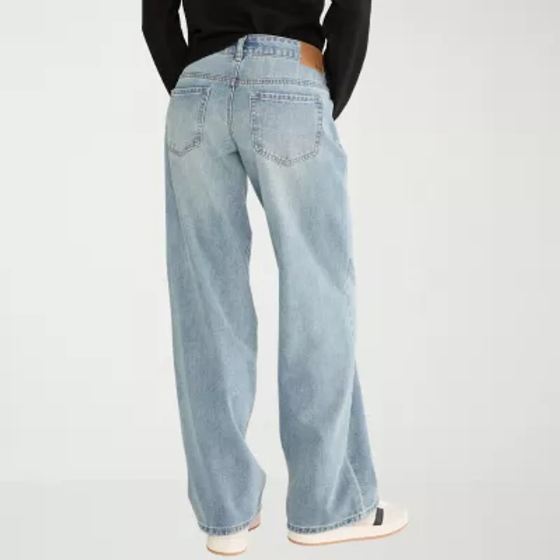 AEROPOSTALE Womens Juniors Low Rise Loose Fit Jean