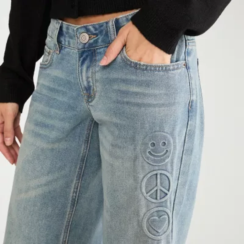 AEROPOSTALE Womens Juniors Low Rise Loose Fit Jean