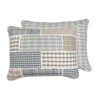 Donna Sharp Slate Cobblestone Twin Pieced Cotton 2-pc. Quilt Set