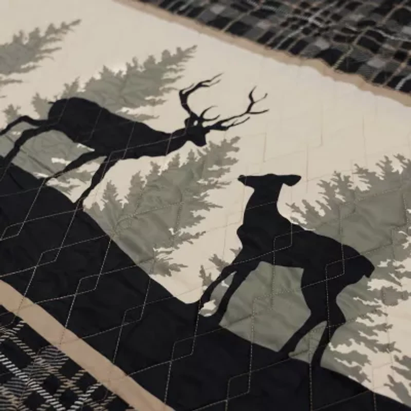 Donna Sharp Deer Walk Queen 3-pc. Quilt Set