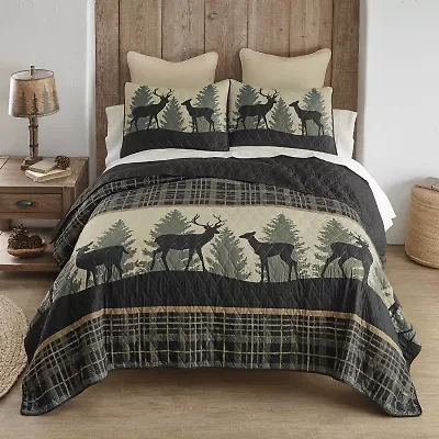 Donna Sharp Deer Walk Queen 3-pc. Quilt Set