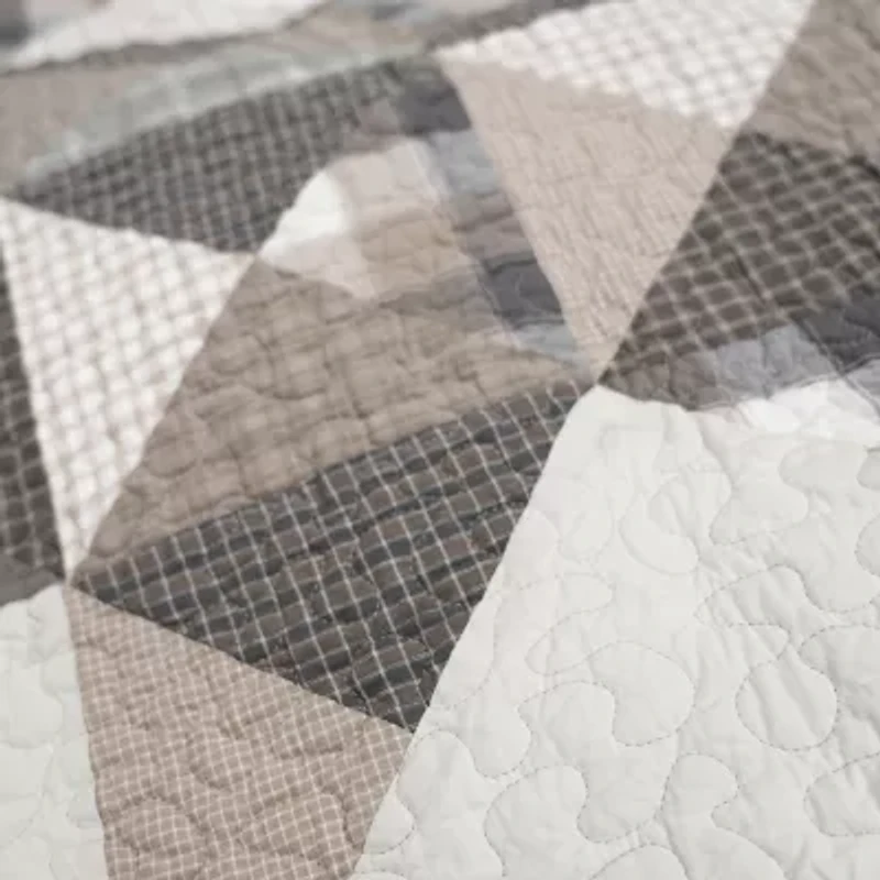 Donna Sharp Smoky Star Queen Pieced Cotton 3-pc. Quilt Set