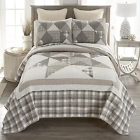 Donna Sharp Smoky Star Queen Pieced Cotton 3-pc. Quilt Set