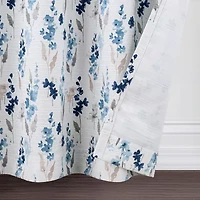 Regal Home Dimensions Leaf Grommet Top Energy Saving Blackout Single Curtain Panel