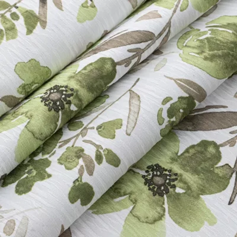Regal Home Dimensions Floral Grommet Top Energy Saving Blackout Single Curtain Panel