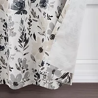 Regal Home Dimensions Floral Grommet Top Energy Saving Blackout Single Curtain Panel