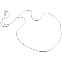 Sterling Silver 16” .8mm Snake Chain