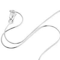 Sterling Silver 16” .8mm Snake Chain