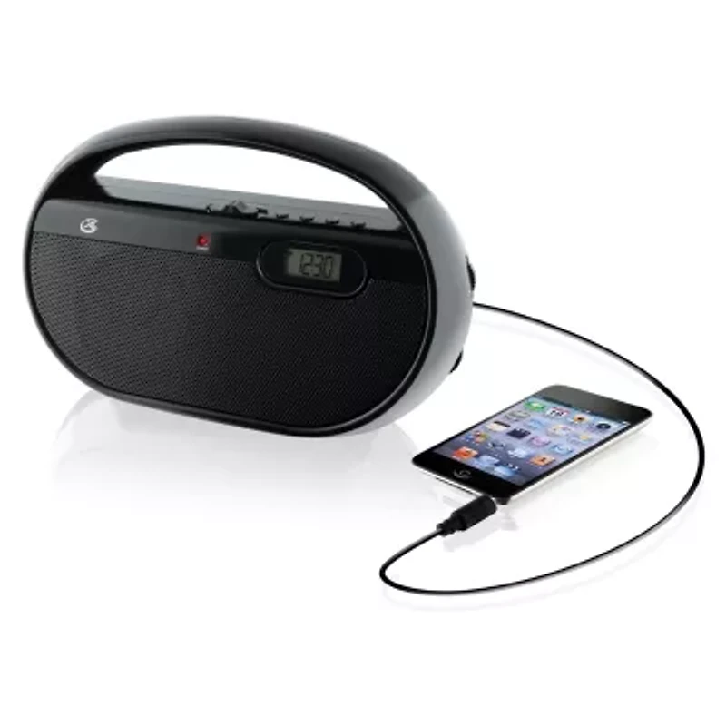 GPX R602B AM/FM Portable Clock Radio