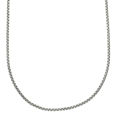 Mens Stainless Steel 24 Inch Link Chain Necklace