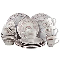Elama Malibu Waves 16-Piece Dinnerware Set