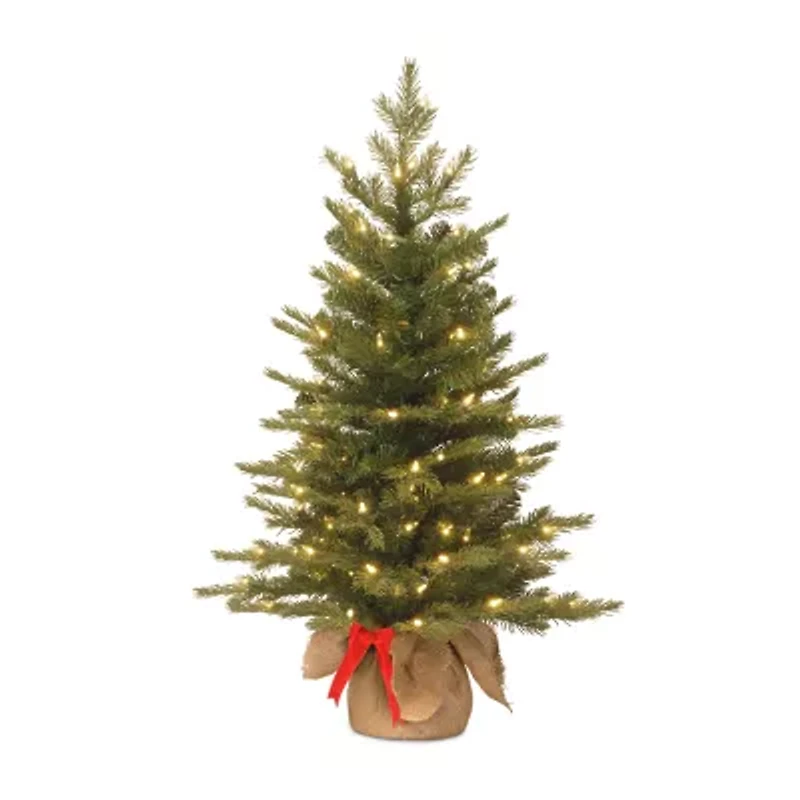 National Tree Co. Nordic Spruce 3 Foot Pre-Lit Spruce Christmas Tree