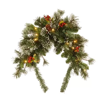 National Tree Co. "3"" Wintry Pine Mailbox Swag" Christmas Garland