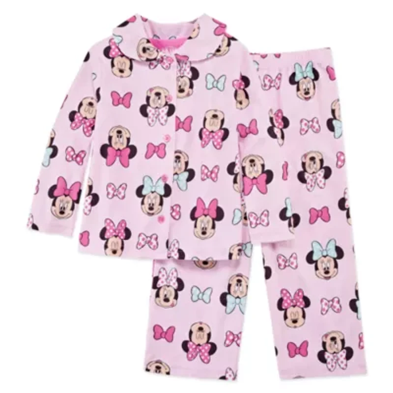 Disney Collection Toddler Girls Long Sleeve 2-pc. Pajama Sets