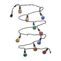 Kurt Adler Ul 10-Light Led Tinsel A19 Multi String Lights