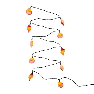 Kurt Adler 10-Light Conch And Shells String Lights