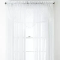Home Expressions Rod Pocket Sheer Single Curtain Panel