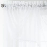 Home Expressions Rod Pocket Sheer Single Curtain Panel