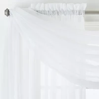 Home Expressions Rod Pocket Sheer Single Curtain Panel