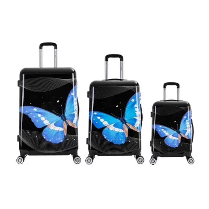 InUSA Prints Lightweight Hardside Spinner 3 Piece Set