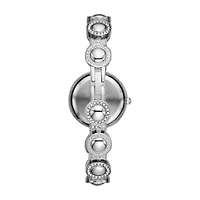 Geneva Womens Crystal Accent Silver Tone 2-pc. Watch Boxed Set Fmdjset038