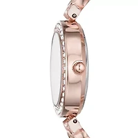 Geneva Womens Crystal Accent Rose Goldtone 2-pc. Watch Boxed Set Fmdjset039
