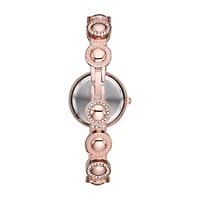 Geneva Womens Crystal Accent Rose Goldtone 2-pc. Watch Boxed Set Fmdjset039