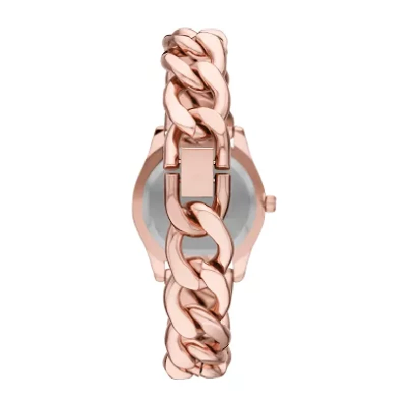 Mixit Womens Crystal Accent Rose Goldtone 5-pc. Watch Boxed Set Fmdjset300