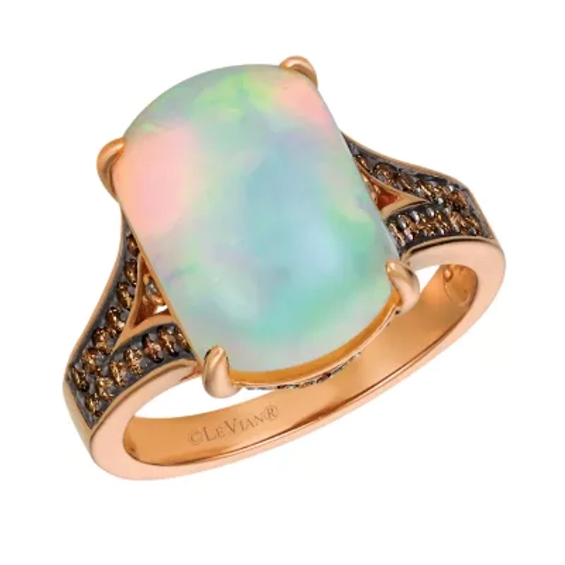 Le Vian® Grand Sample Sale™ Ring featuring Neopolitan Opal™ Chocolate Diamonds® and Vanilla Diamonds® set in 14K Strawberry Gold®