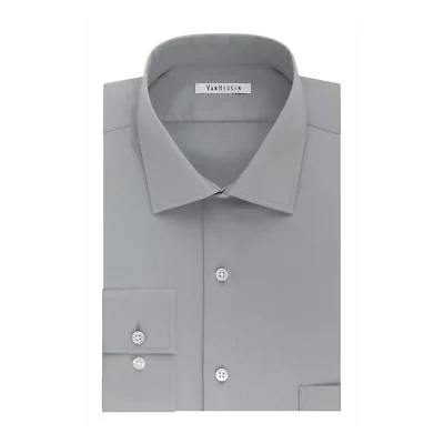 Van Heusen Mens Regular Fit Wrinkle Free Long Sleeve Dress Shirt