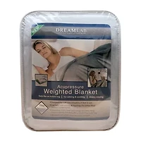 Dream Lab Acupressure 15lbs Weighted Plush Blanket with Removable Cover
