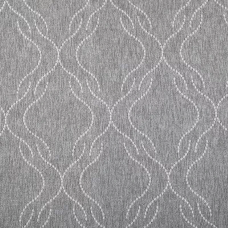 Regal Home Sterling Grommet Top Energy Saving Embroidered Blackout Curtain Panel