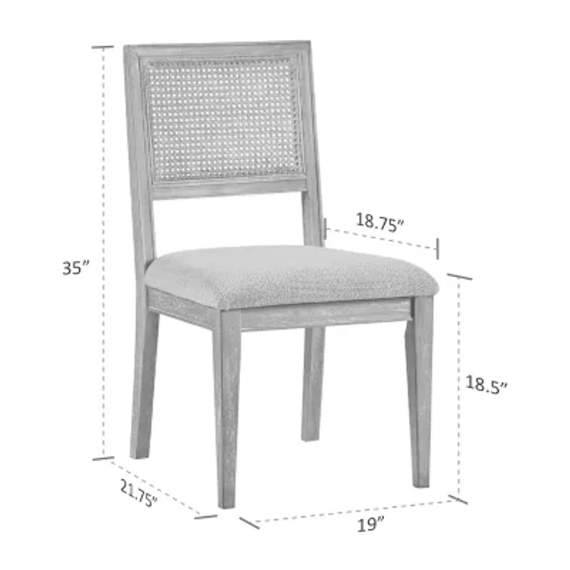 INK+IVY Kelly 2-pc. Upholstered Dining Chair