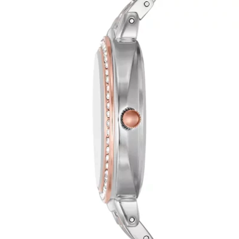 Geneva Ladies Womens Crystal Accent Two Tone Bracelet Watch Fmdjm236