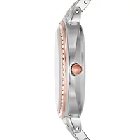 Geneva Ladies Womens Crystal Accent Two Tone Bracelet Watch Fmdjm236
