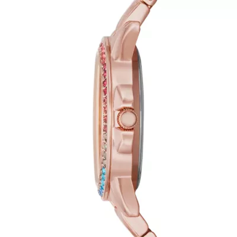 Geneva Ladies Womens Crystal Accent Rose Goldtone Bracelet Watch Fmdjm240
